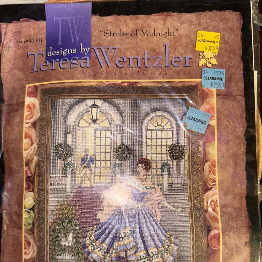 16"x13" Cross Stitch Kit - Stroke of Midnight